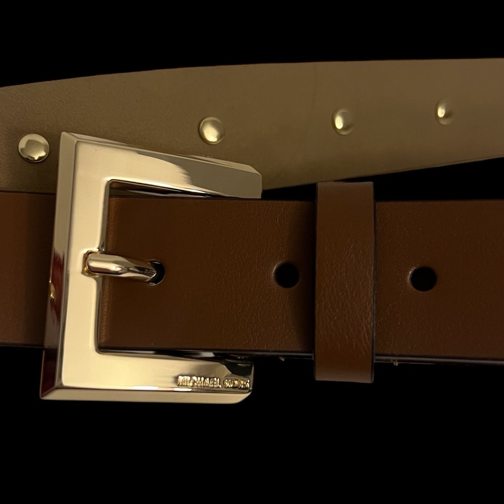 Michael Kors Leather Belt Brown Size Large - Picture 9 of 16